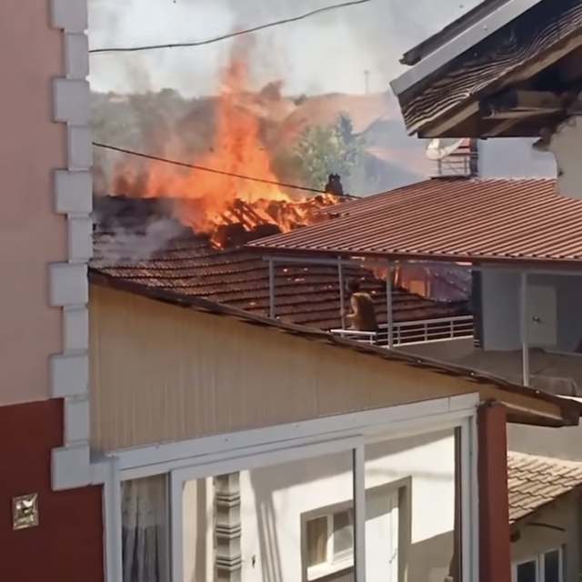 Bartın'da odunlukta başlayan yangında 2 ev kullanılamaz hale geldi