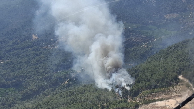 Antalya'nın Finike ilçesinde orman yangını çıktı