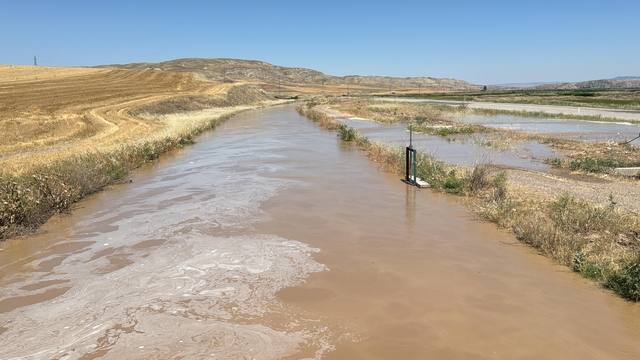 Çankırı'da kanalın duvarı çöktü; 250 dönüm tarım arazisi zarar gördü
