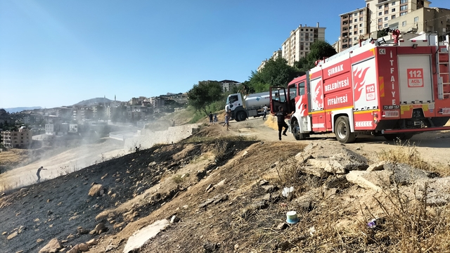 Şırnak'ta çıkan anız yangını söndürüldü
