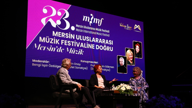 Mersin Uluslararası Müzik Festivali kapsamında söyleşi yapıldı