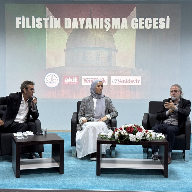 Kahramanmaraş'ta "Filistin Dayanışma Gecesi" düzenlendi