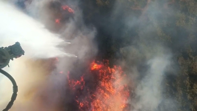 Manisa'daki orman yangını 2'nci gününde (3)