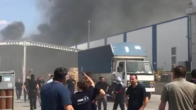 Eskişehir'de fabrika yangını (2)