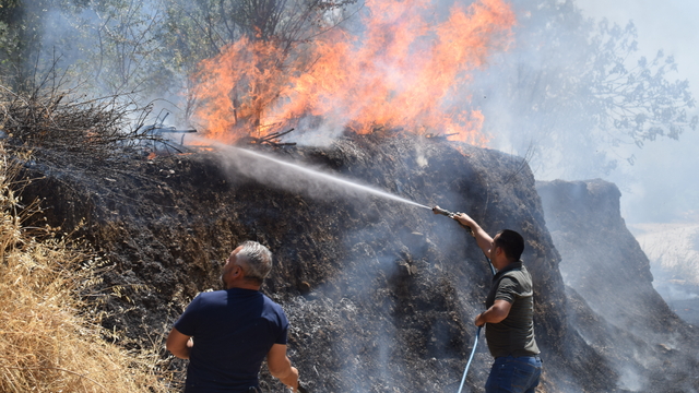 Turgutlu'da ormana sıçrayan yangın kontrol altına alındı