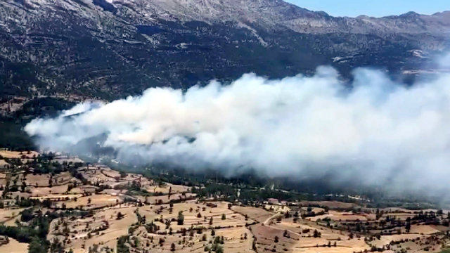Isparta'da orman yangını