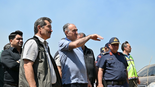 Manisa'nın 4 ilçesinde yangın; ekiplerin müdahalesi sürüyor (4)