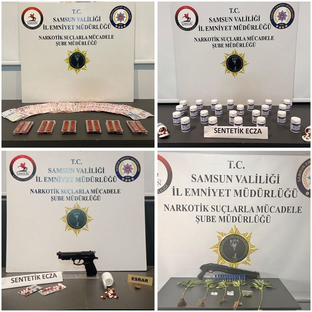 Samsun'da uyuşturucu operasyonunda 6 zanlı yakalandı