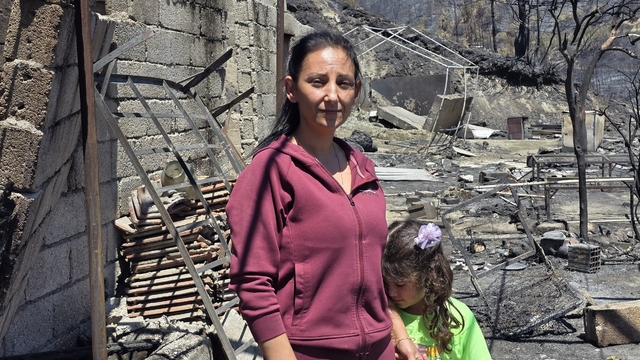 Hatay'da yanan alanlar havadan görüntülendi (2)