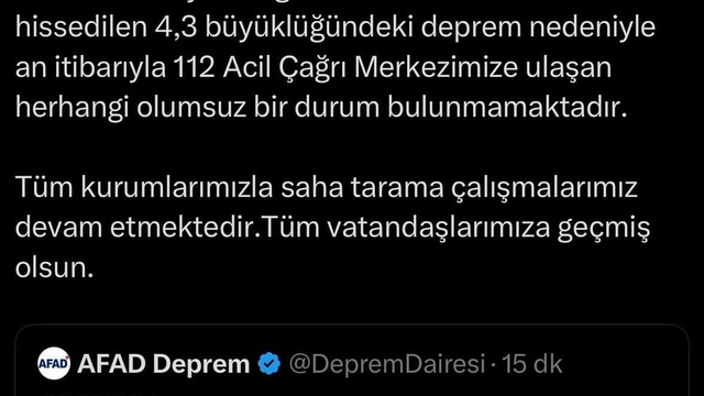 Gemlik'te 4.3 büyüklüğünde deprem (5)