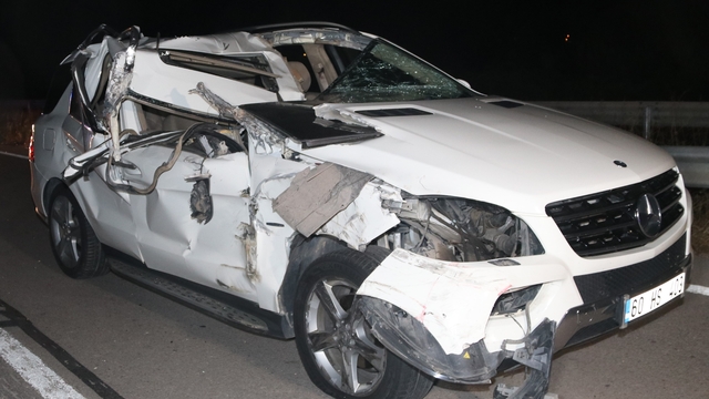 Taşova'da tırla otomobilin çarpıştığı kazada 1 kişi yaralandı