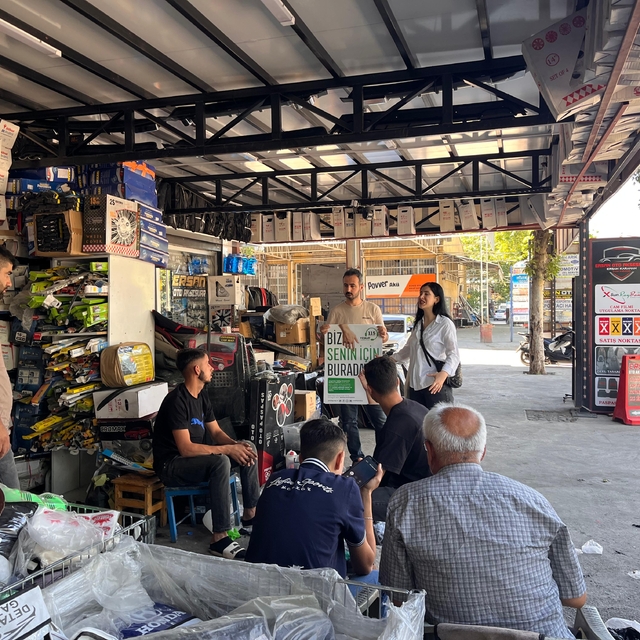 Adıyaman'da esnaf ve vatandaşlara 115 Danışma Hattı hakkında bilgi verildi