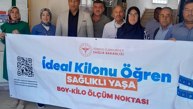 Karakeçili'de 1267 kişinin boy ve kilosu ölçüldü
