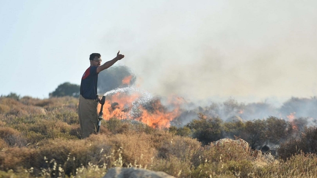 İzmir'deki orman yangını 2'nci gününde