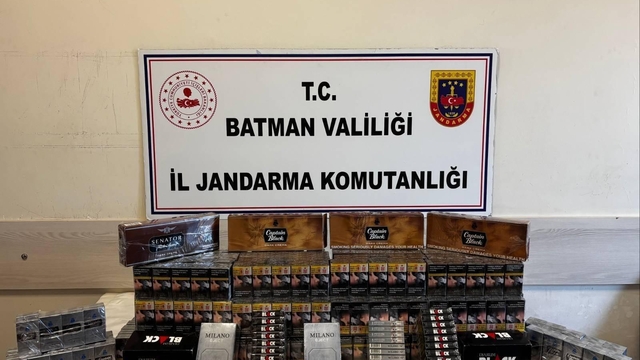 Batman'da gümrük kaçağı 784 paket sigara ele geçirildi