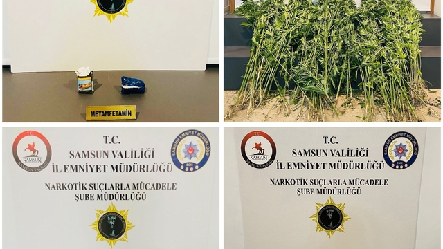Samsun'da uyuşturucu operasyonunda 4 zanlı yakalandı