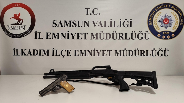 Samsun'da ruhsatsız silah operasyonunda 1 zanlı yakalandı