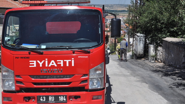 Kütahya'da trafoda çıkan yangın