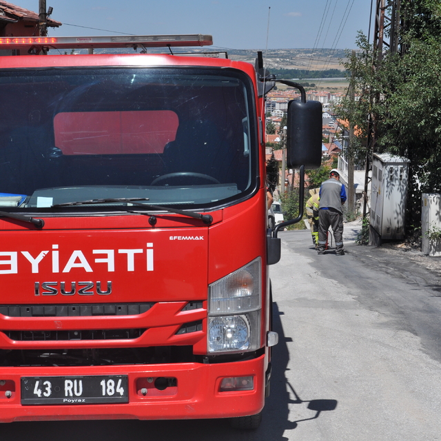 Kütahya'da trafoda çıkan yangın