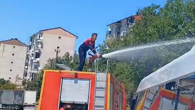 Elektrik telinde akıma kapılan karga, tarlada yangına neden oldu