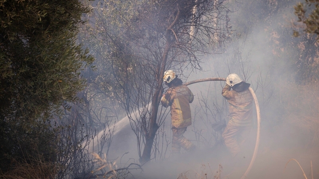 Ödemiş'teki orman yangını 2'nci gününde: 1 ölü (4)