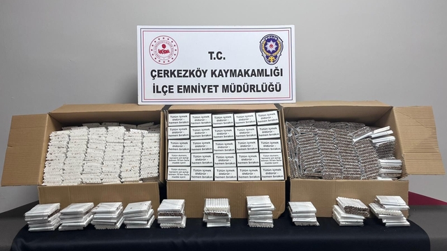 Tekirdağ'da 31 bin makaron ele geçirildi