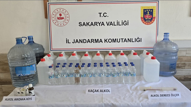 Sakarya'da sahte içki operasyonu