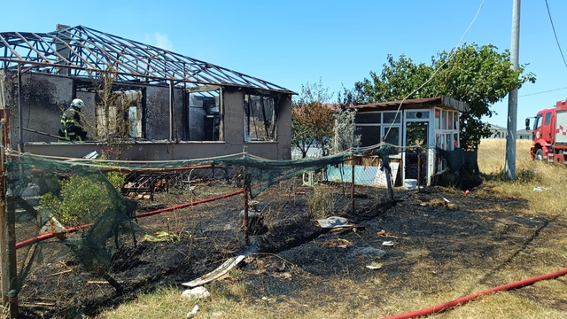 Tekirdağ'da müstakil evde çıkan yangın söndürüldü