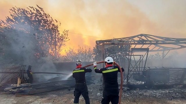 CEKUT ekiplerinden orman yangınlarıyla mücadeleye destek
