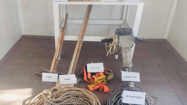 Gaziantep'te kaçak kazı yapan 9 şüpheli yakalandı