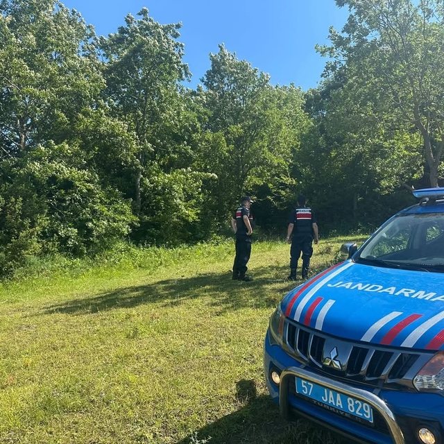 Gerze'de jandarma orman yangınlarına karşı teyakkuzda