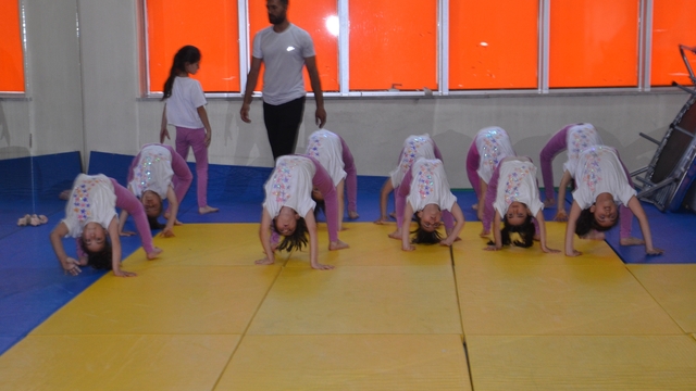 Muşlu sporcular, cimnastikte şampiyonluk için çalışıyor