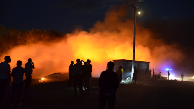 Ankara'da eski çöp dökme sahasında çıkan yangın söndürüldü