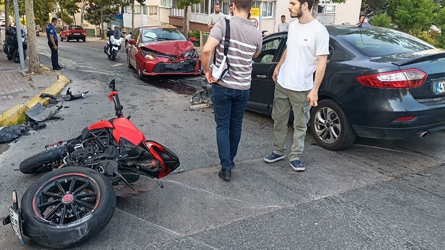 Kocaeli'de kazaya karışan motosiklet sürücüsü yaralandı