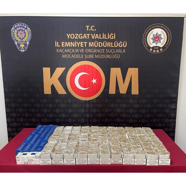 Yozgat'ta 10 bin makaron ele geçirildi