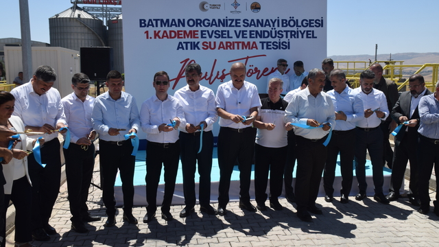 Batman OSB'de atık su arıtma tesisi hizmete açıldı