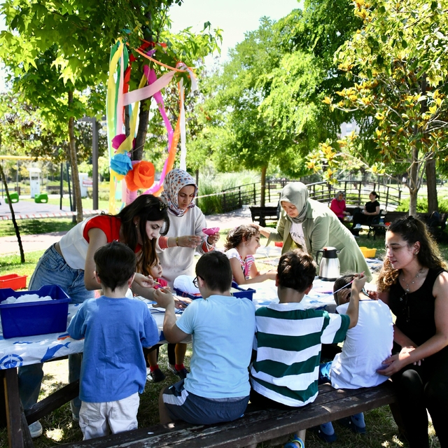 Samsun'da Engelsiz Yaşam Parkı'nda çocuklar için yaz atölyeleri başladı