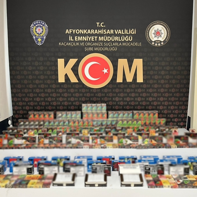 Afyonkarahisar'da 6 bin makaron ele geçirildi