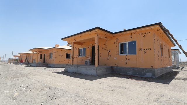 Hatay Antakya'da 607 kırsal afet konutunun yapımı sürüyor