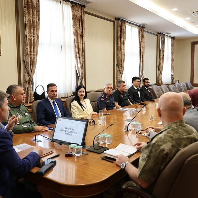 Amasya'da İl Güvenlik ve Asayiş Toplantısı yapıldı