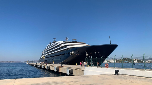 Bodrum'a "Evrima" kruvaziyeriyle 254 yolcu geldi