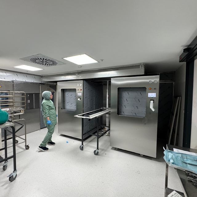 Gazi Yaşargil Eğitim ve Araştırma Hastanesinde sterilizasyon birimi yenilen...