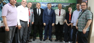 Artvin Valisi Ergün'den Trabzon Artvinliler Derneği'ne ziyaret