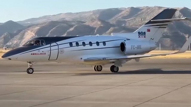 Şırnak'ta rahatsızlanan down sendromlu bebek, ambulans uçakla Ankara'ya sevk edildi