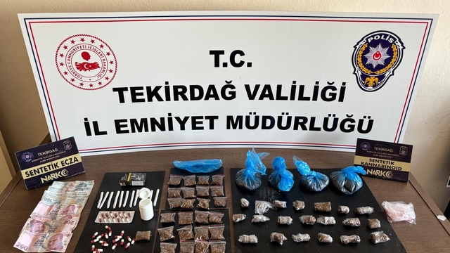 Tekirdağ'da uyuşturucu operasyonunda 2 şüpheli tutuklandı