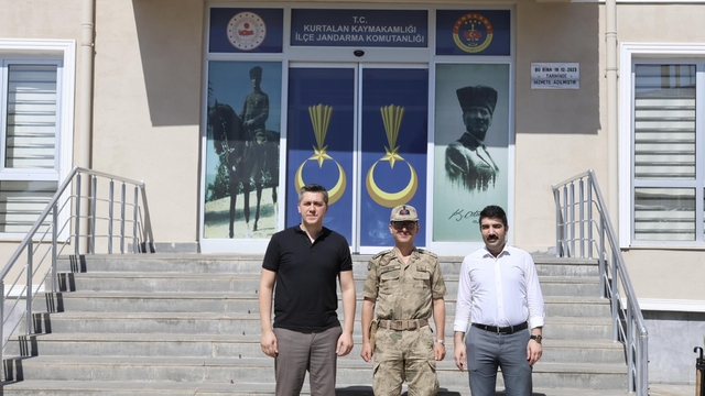 Kurtalan Kaymakam Serin'den Jandarma Komutanı İnan'a ziyaret