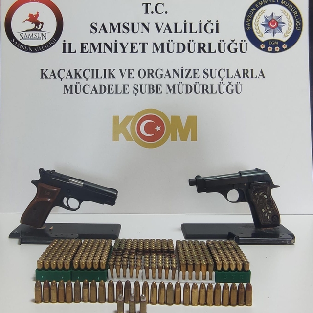 Samsun'da ruhsatsız silah operasyonunda 1 zanlı yakalandı