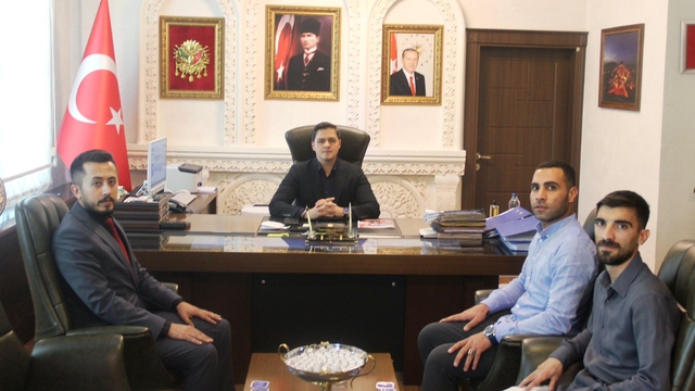 Savur Kaymakamı Buyuran'a "hayırlı olsun" ziyareti