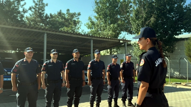 Tekirdağ'ın ilk kadın ilçe jandarma komutanı Teğmen Dağdeviren göreve başladı