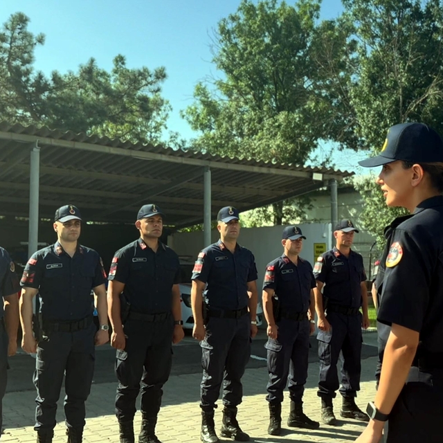 Tekirdağ'ın ilk kadın ilçe jandarma komutanı Teğmen Dağdeviren göreve başla...